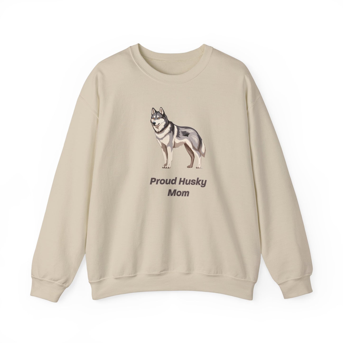 Proud Husky Mom Unisex Crewneck Sweatshirt
