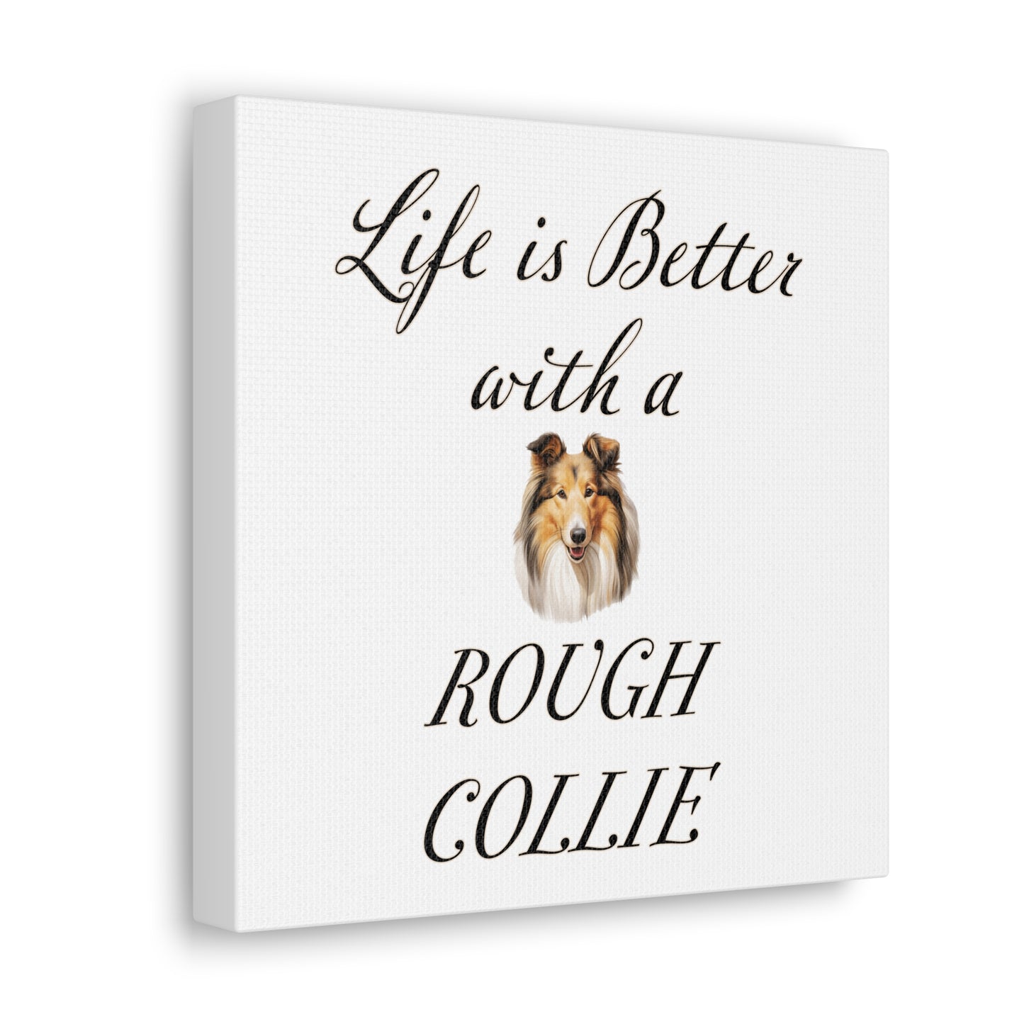 Rough Collie Art - Dog Print - Canvas Gallery Wraps