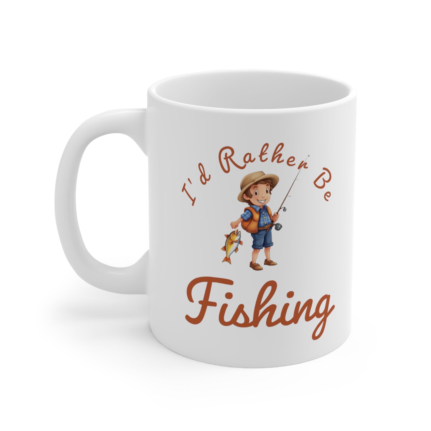 I'd Rather Be Fishing boy - 11oz