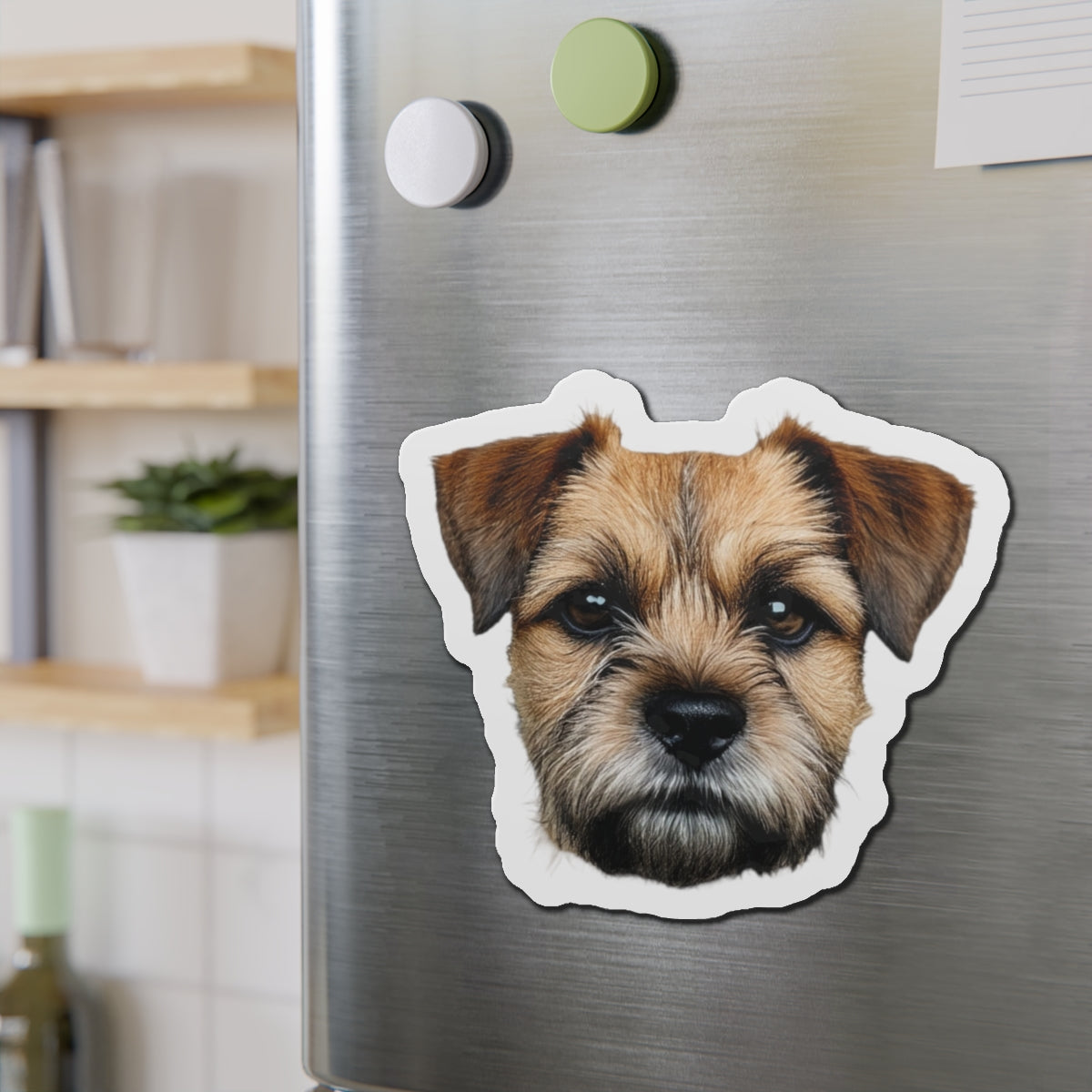 Border Terrier Die-Cut Magnet - Cute Dog Breed Refrigerator Magnet, Pet Lover Gift, Animal Decor, Fridge Decoration, Puppy Art Magnet