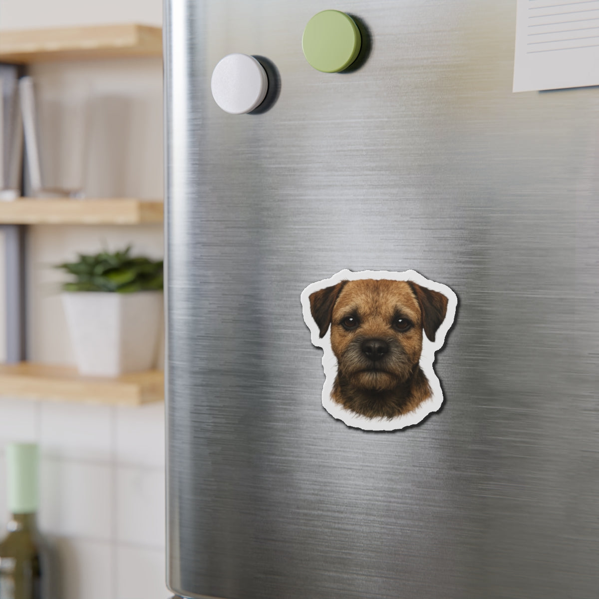 Border Terrier Die-Cut Magnet - Cute Dog Breed Refrigerator Magnet, Pet Lover Gift, Animal Decor, Fridge Decoration, Puppy Art Magnet