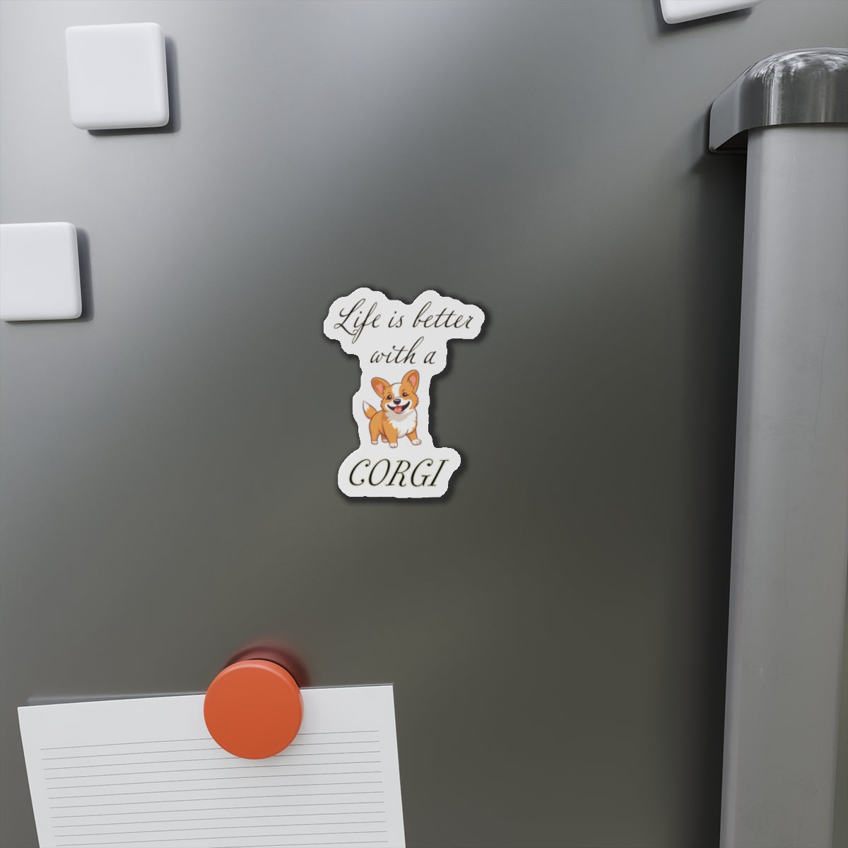 Life is Better with a Corgi Magnets, Die-Cut