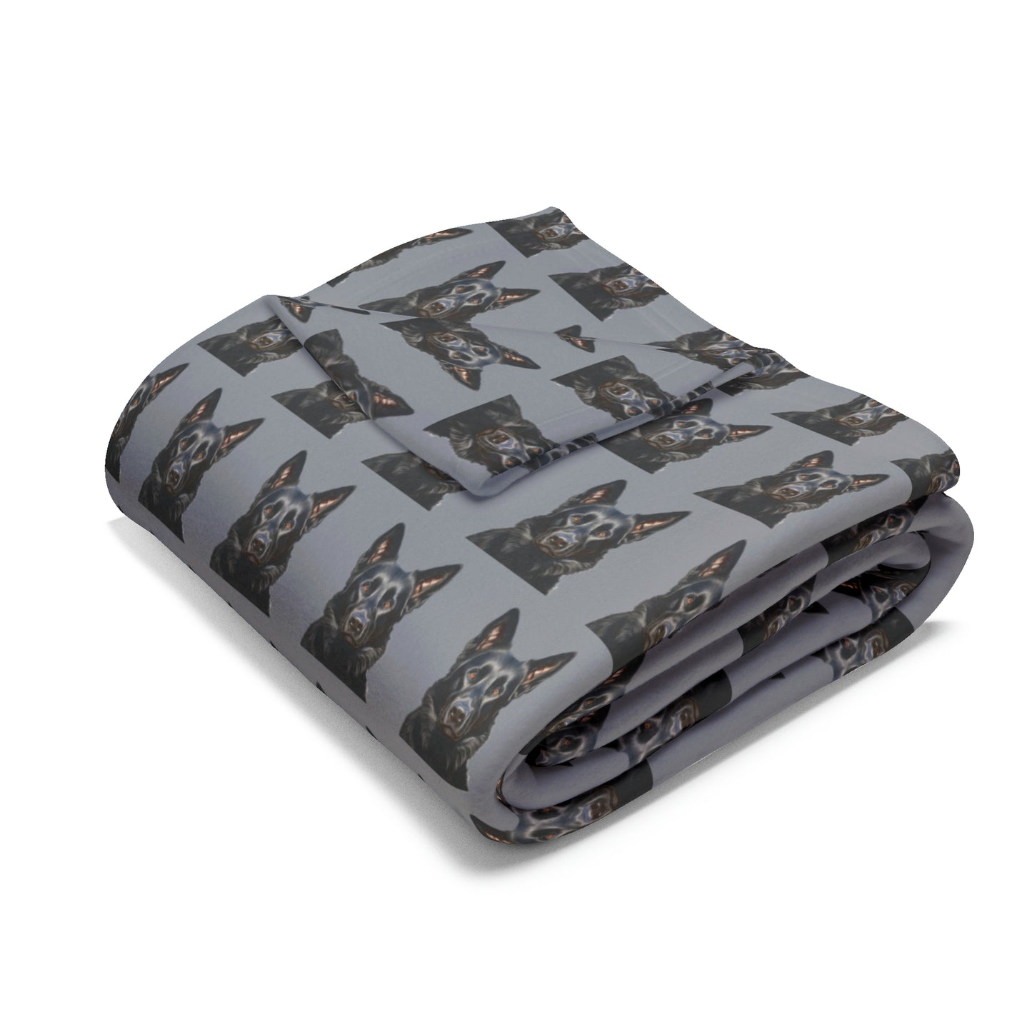 Black German Shepherd Arctic Fleece Blanket
