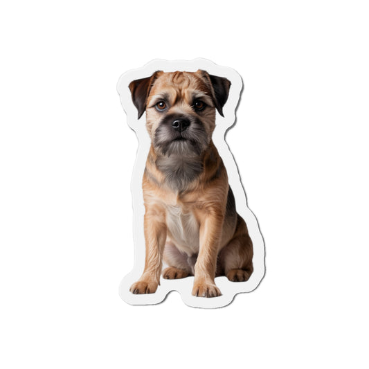 Border Terrier Die-Cut Magnet - Cute Dog Breed Refrigerator Magnet, Pet Lover Gift, Animal Decor, Fridge Decoration, Puppy Art Magnet
