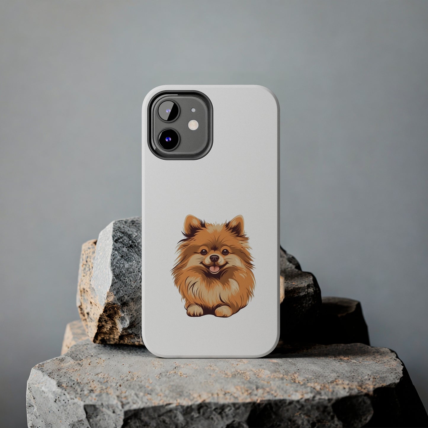 White Pomeranian Tough Phone Case