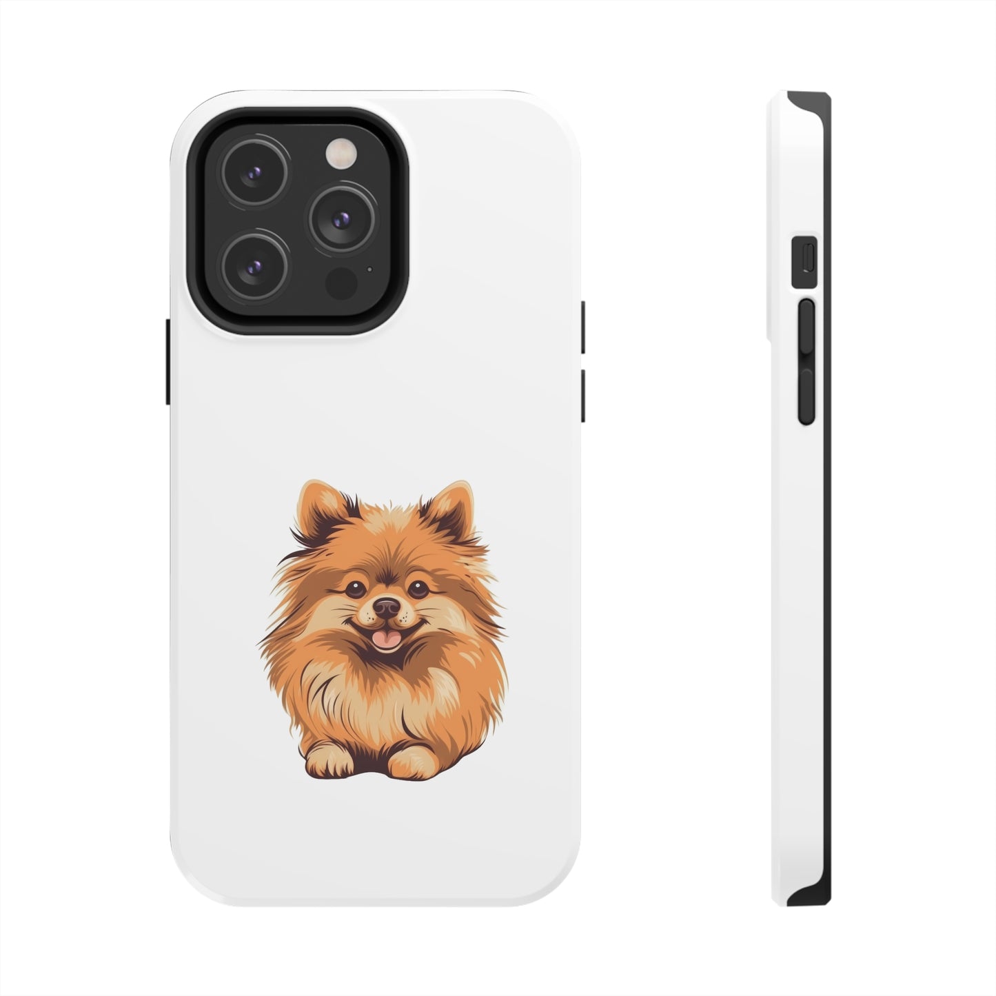 White Pomeranian Tough Phone Case