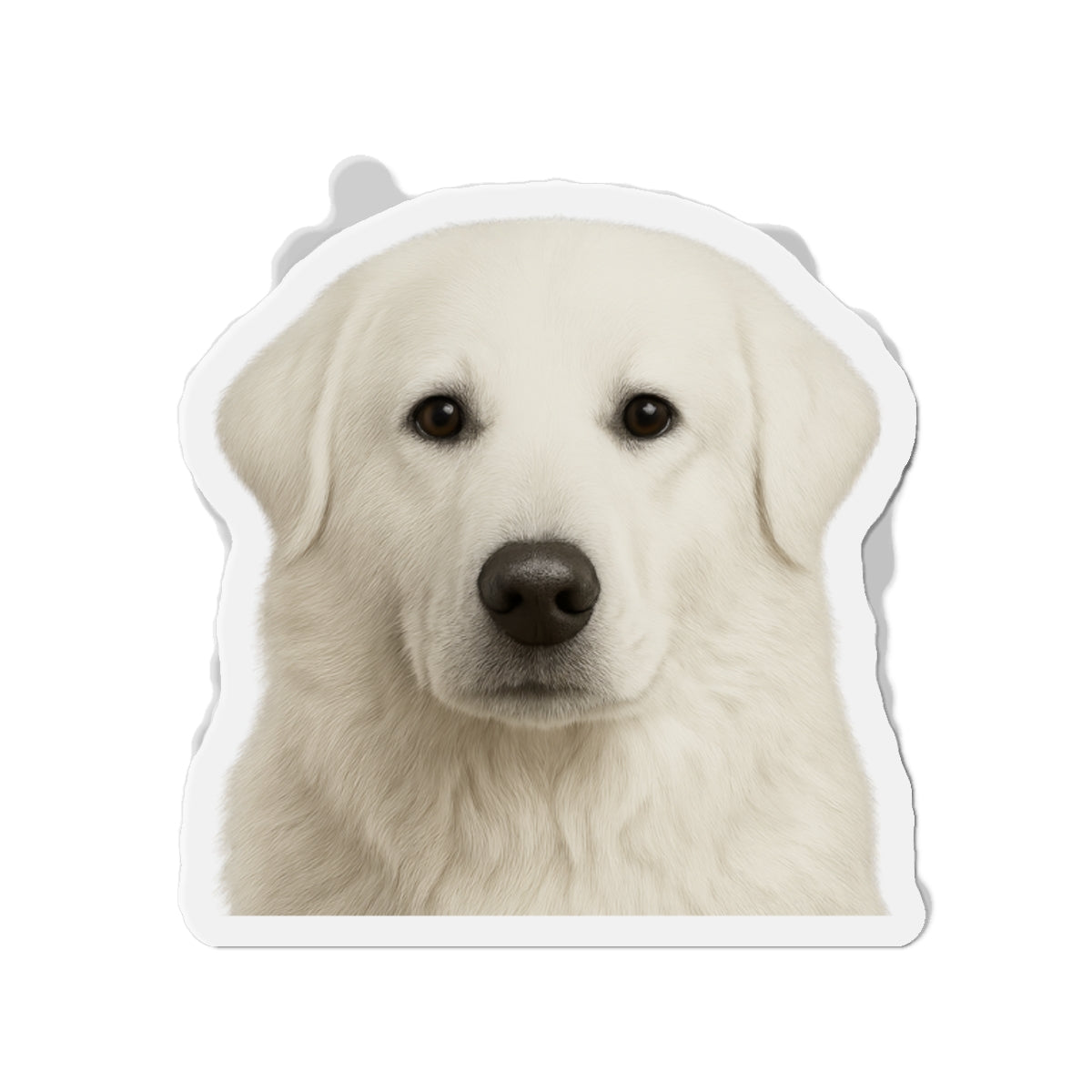 Akbash Die-Cut Magnet, Fridge Magnet, Cute Dog Magnet, Animal Lover Gift, Pet Owner Decor, Kitchen Decor