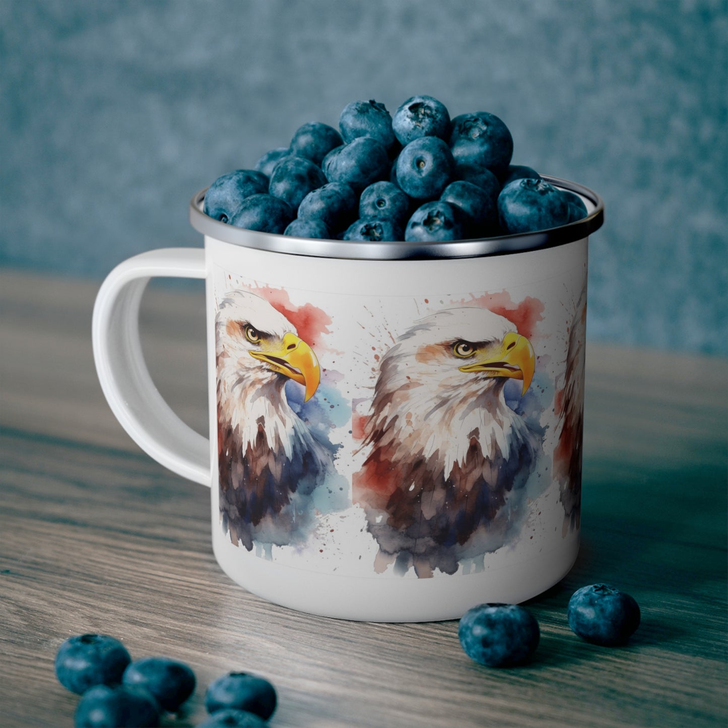 Eagle Enamel Camping Mug