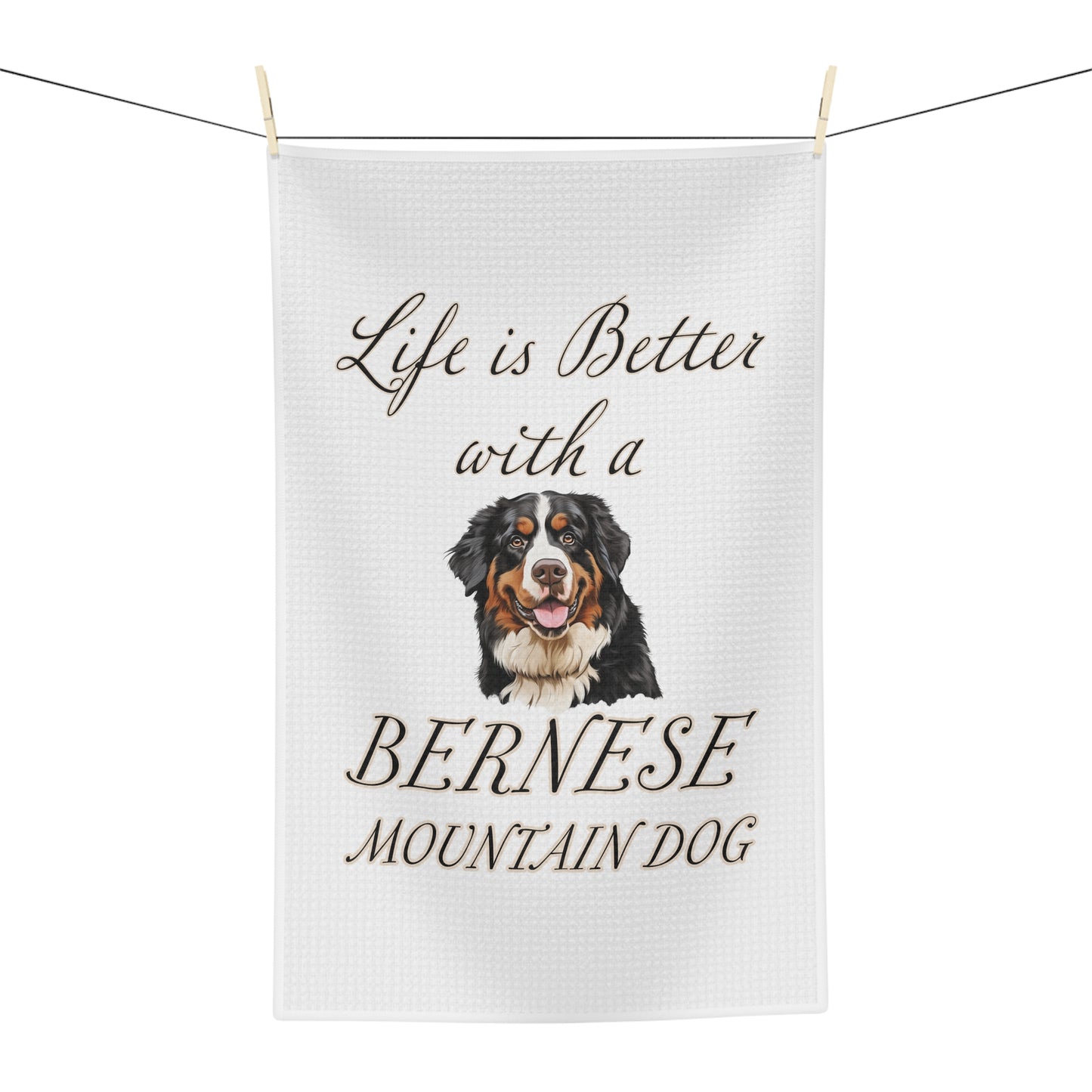 Bernese Mountain Dog Soft Tea Towel