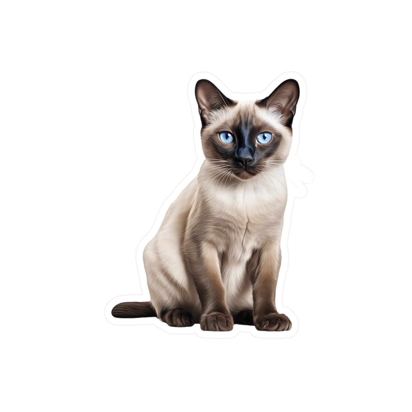 Siamese Cat Sticker | Pet Vinyl Decal | Animal Car Decal | Laptop Sticker | Window Decal