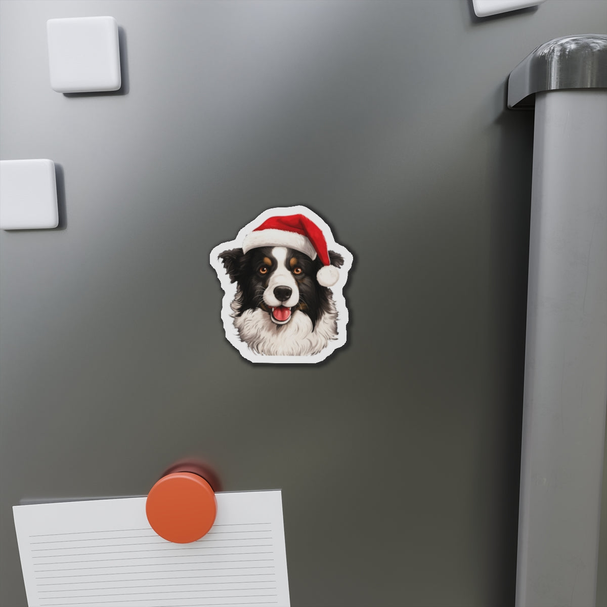 Christmas Collie Magnet - Die Cut