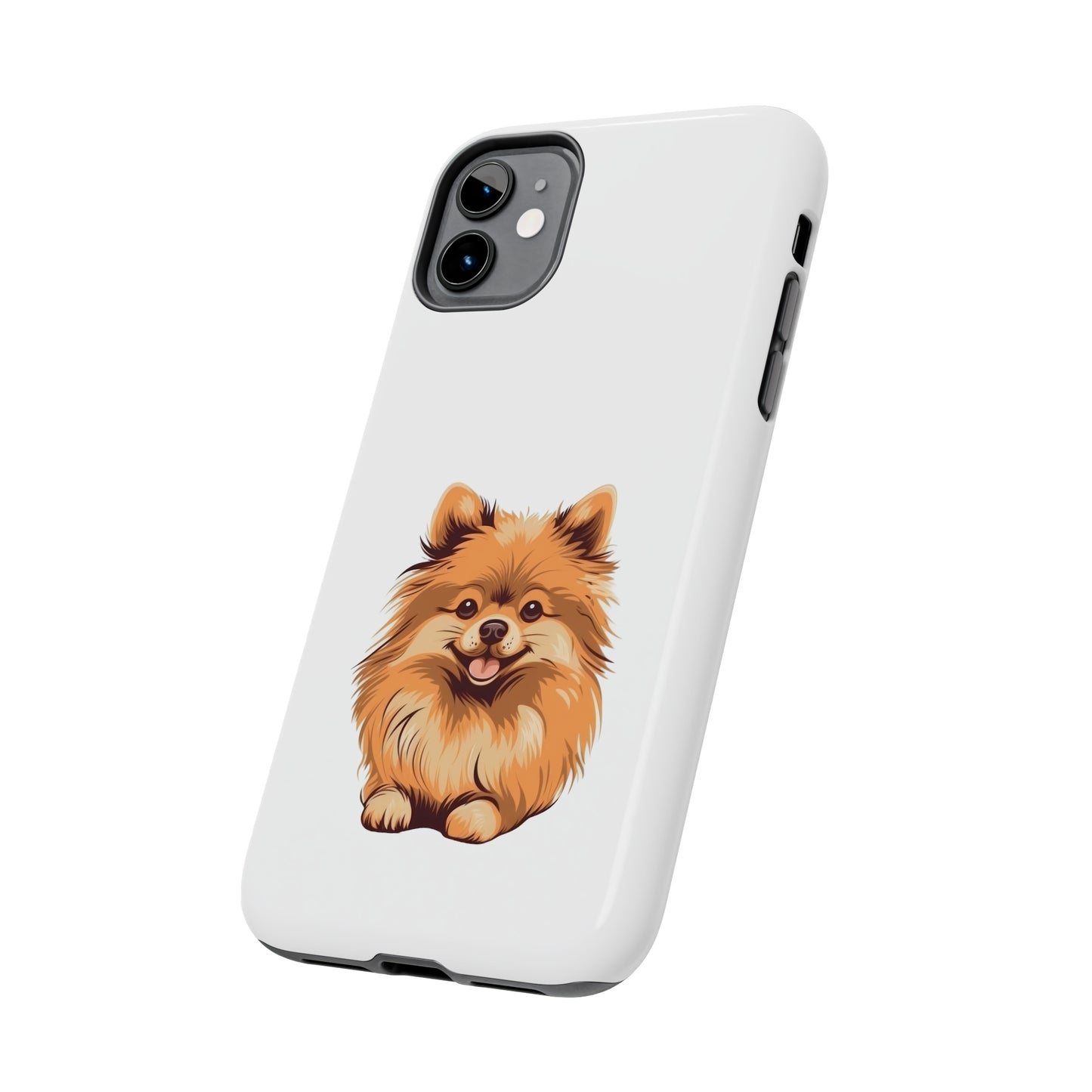 White Pomeranian Tough Phone Case