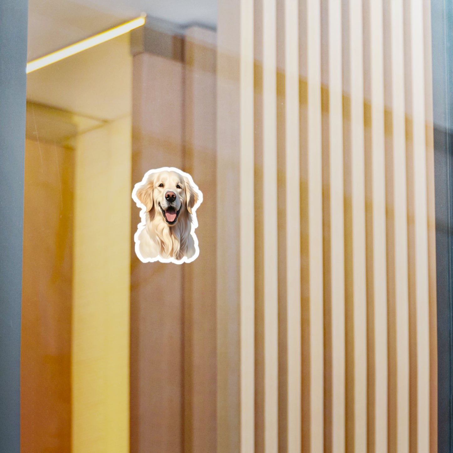 White Golden Retriever Sticker - Dog Vinyl Decals