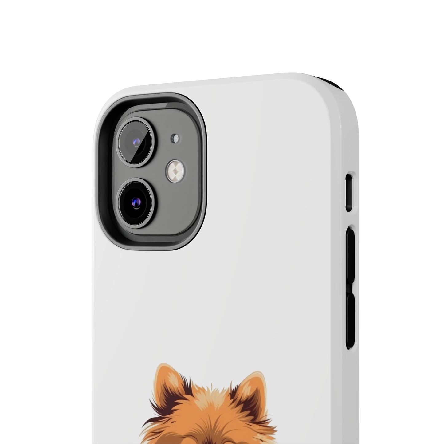 White Pomeranian Tough Phone Case