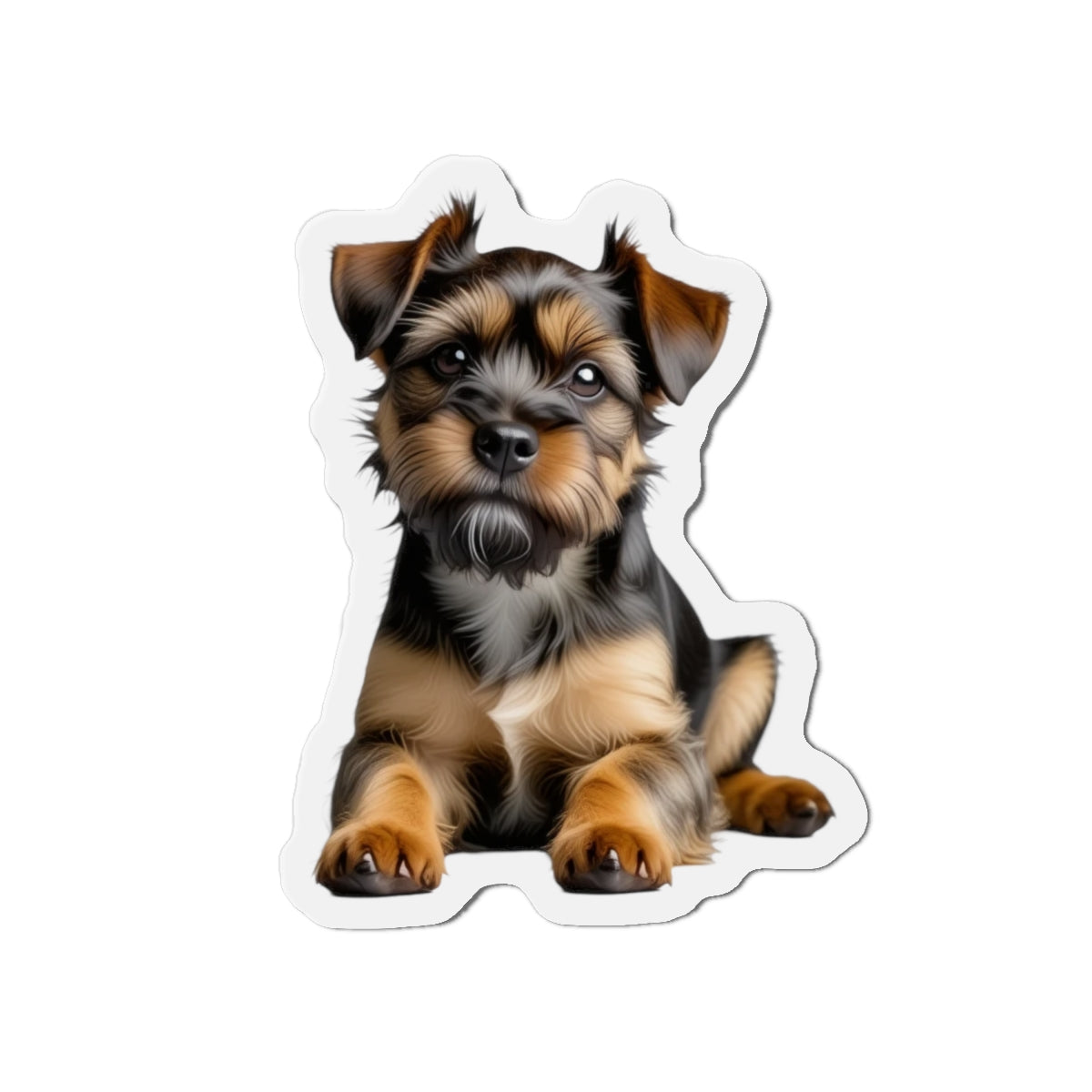 Border Terrier Die-Cut Magnet - Cute Dog Breed Refrigerator Magnet, Pet Lover Gift, Animal Decor, Fridge Decoration, Puppy Art Magnet