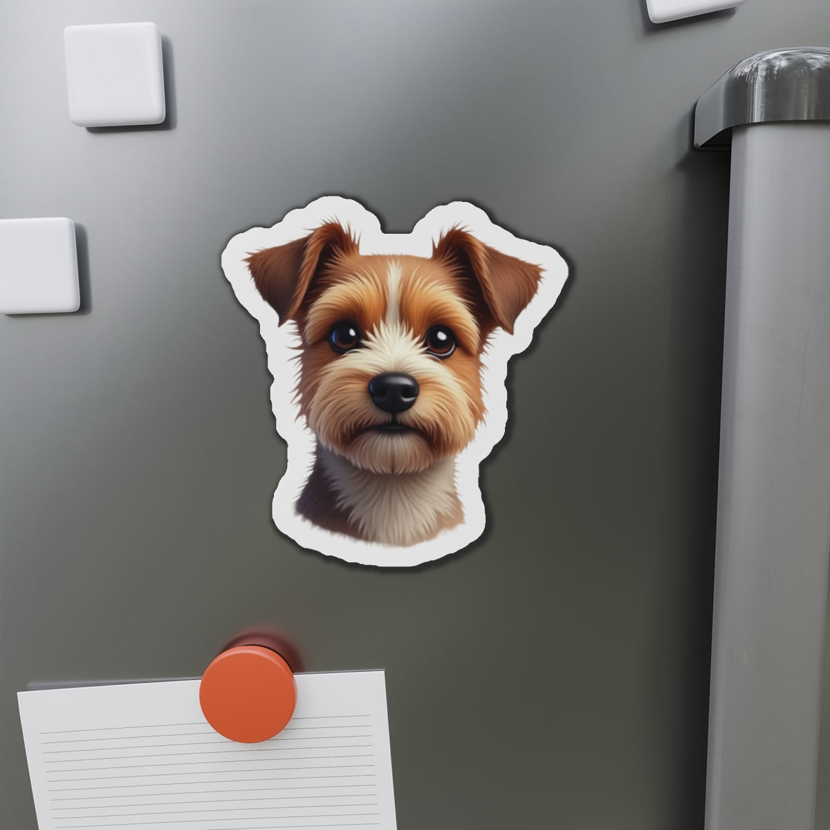 Border Terrier Die-Cut Magnet - Cute Dog Breed Refrigerator Magnet, Pet Lover Gift, Animal Decor, Fridge Decoration, Puppy Art Magnet