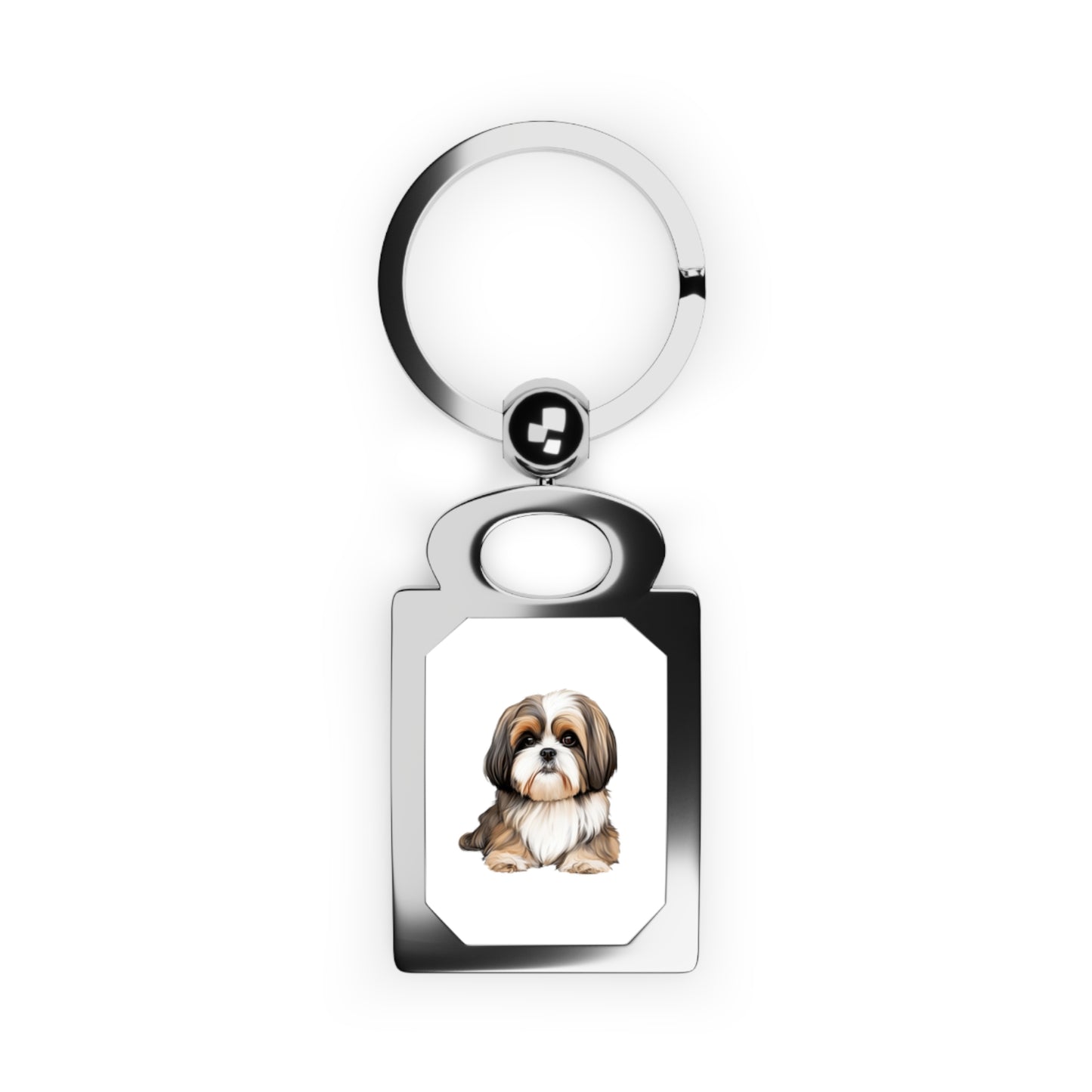 Shih Tzu Rectangle Keyring
