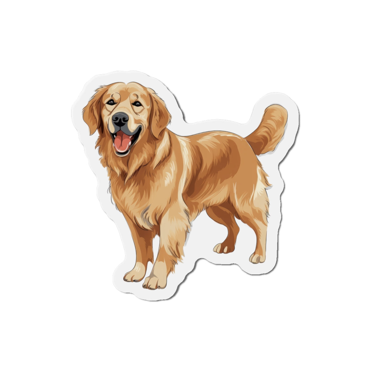 Golden Retriever Magnet - Die Cut Dog Magnet