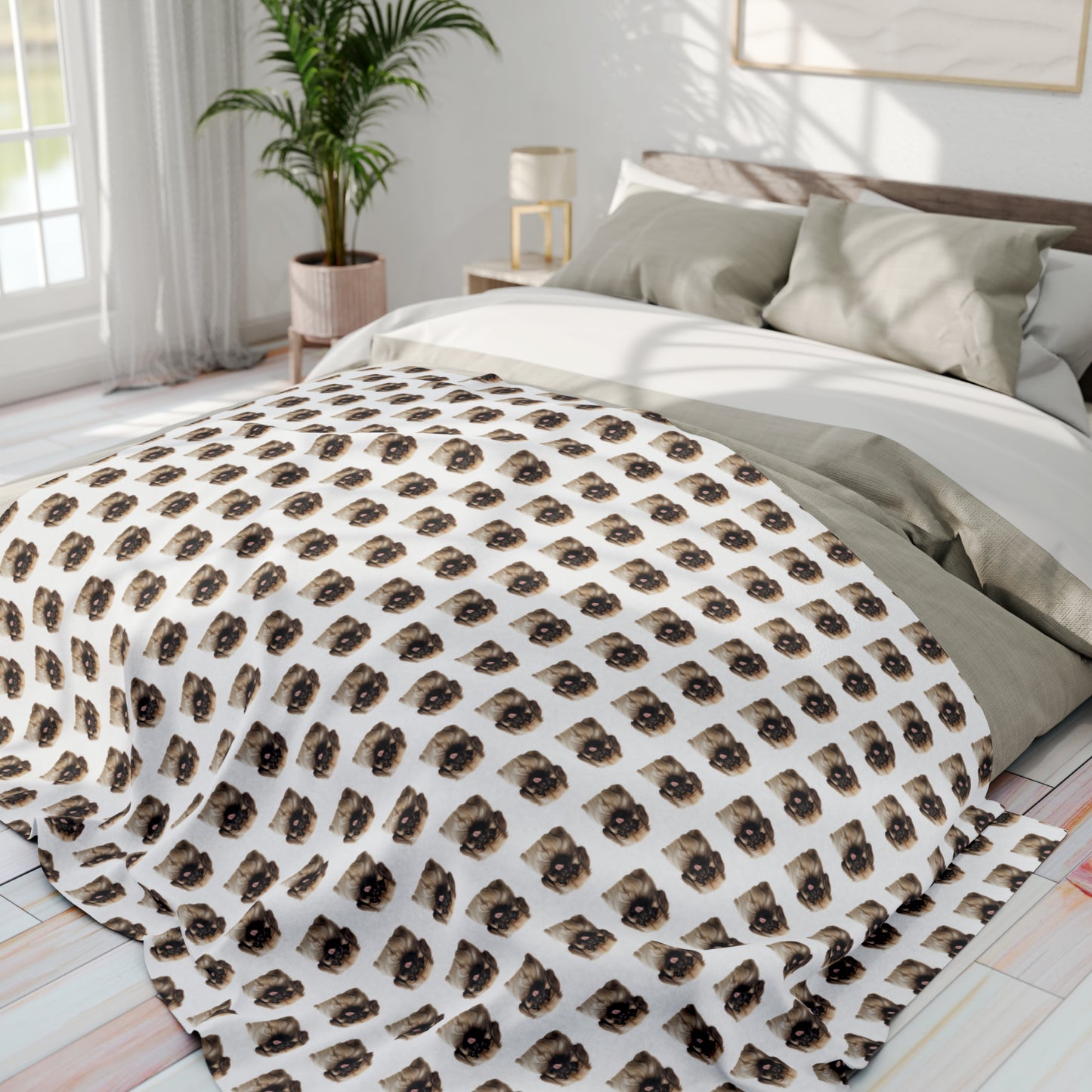 Pekingese Arctic Fleece Blanket