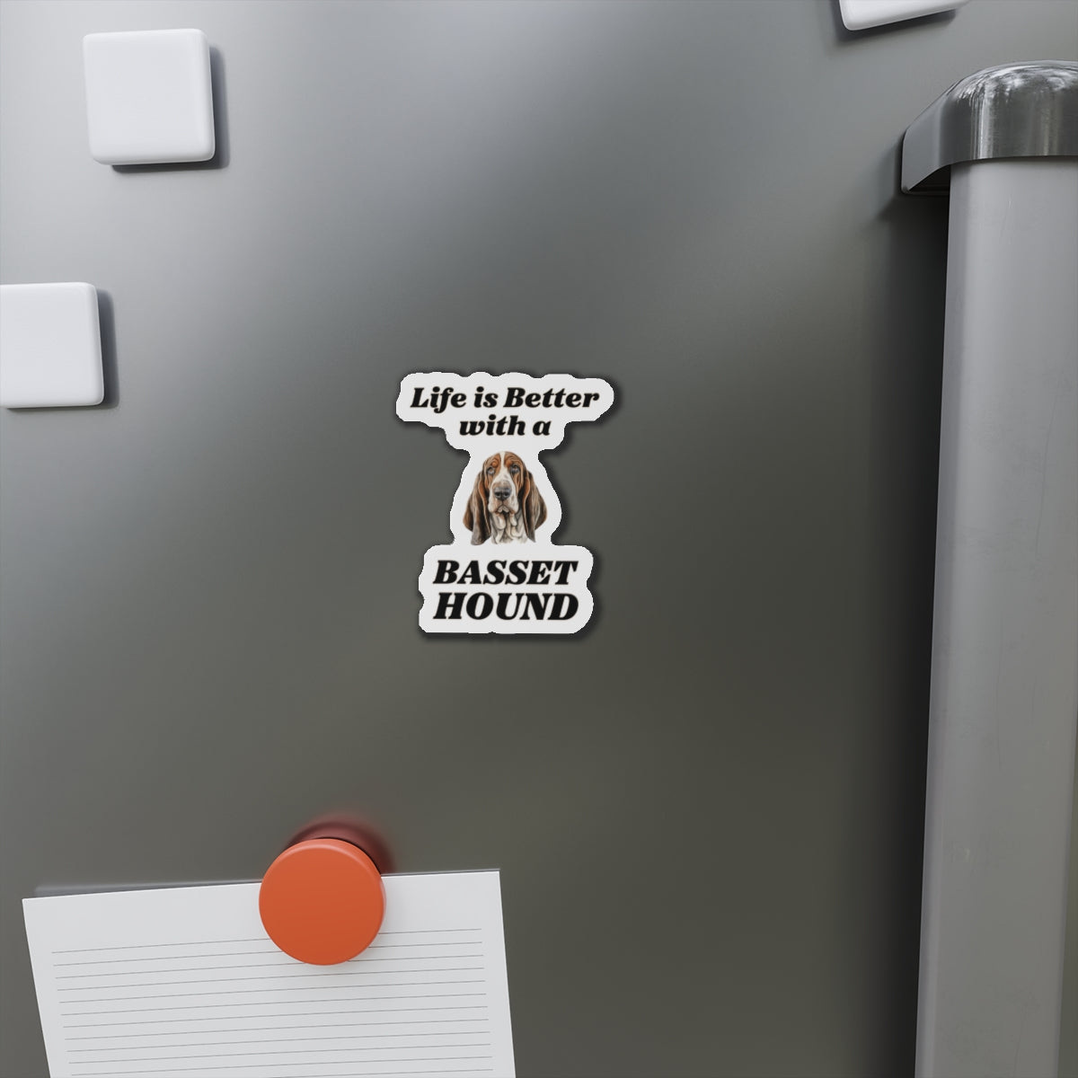 Life is Better with a Basset Hound Magnet - A Must-Have for Dog Lovers