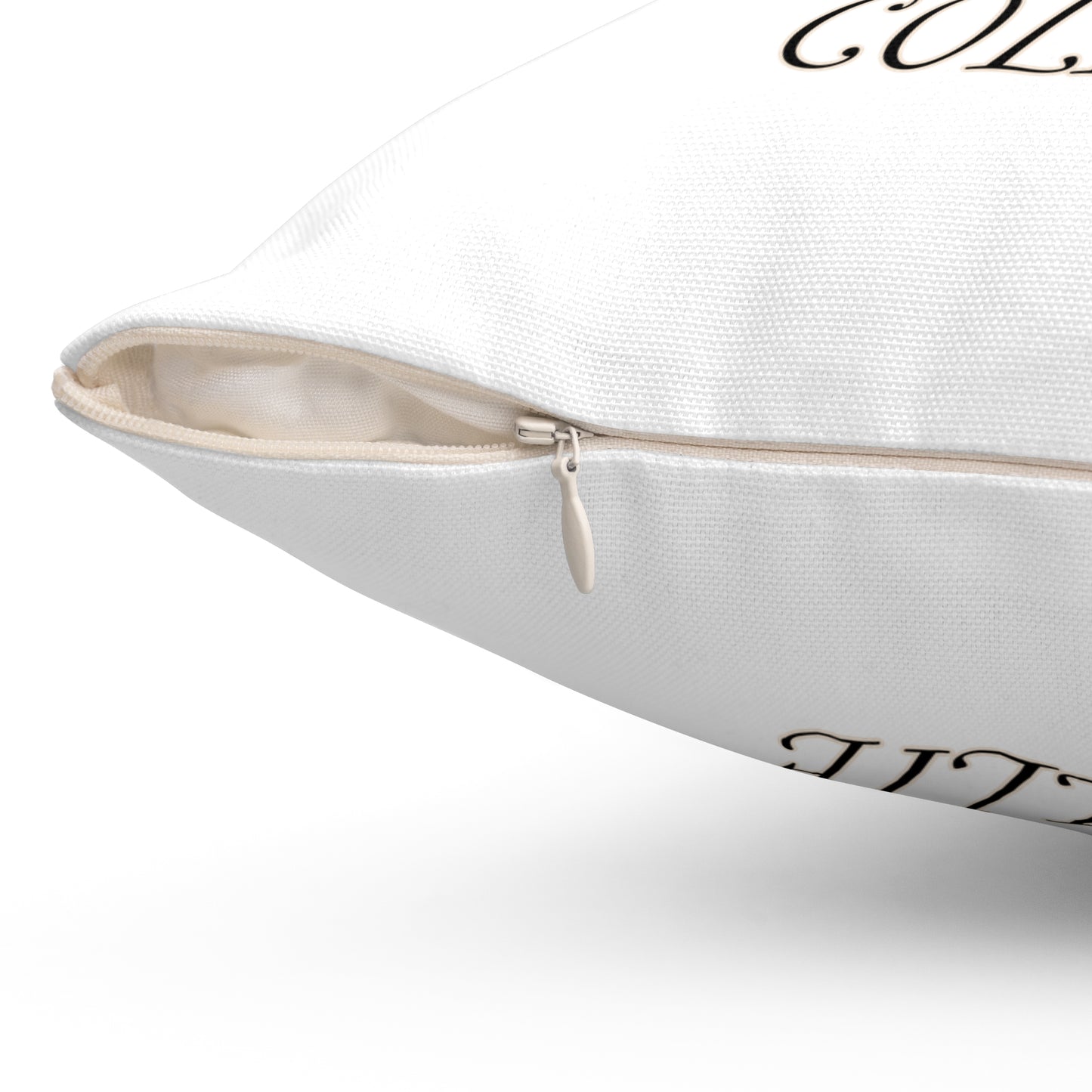 Life is Better with a Smooth Collie Pillow - Spun Polyester Square White Throw Pillow