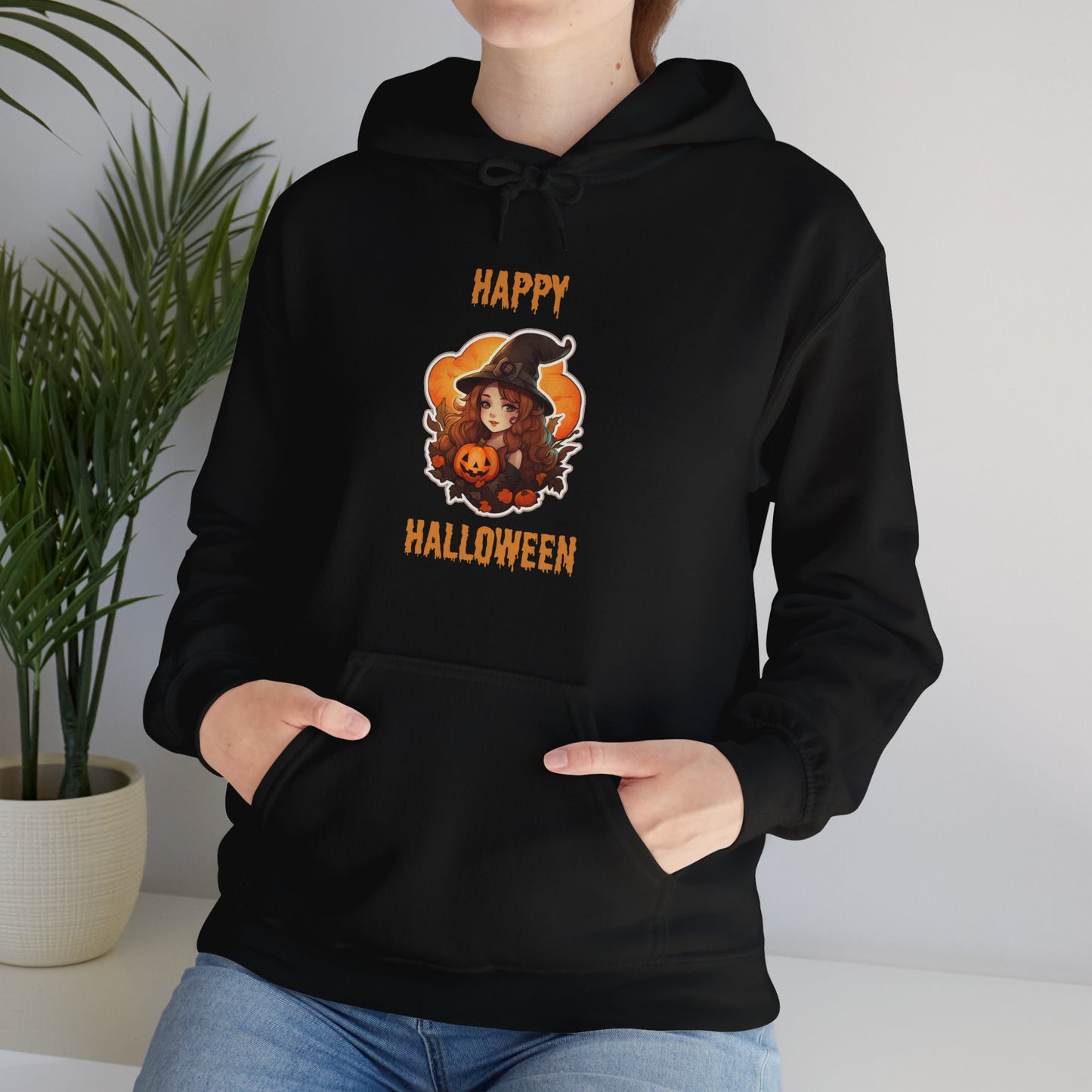 Witch Happy Halloween Unisex Heavy Blend Hooded Sweatshirt