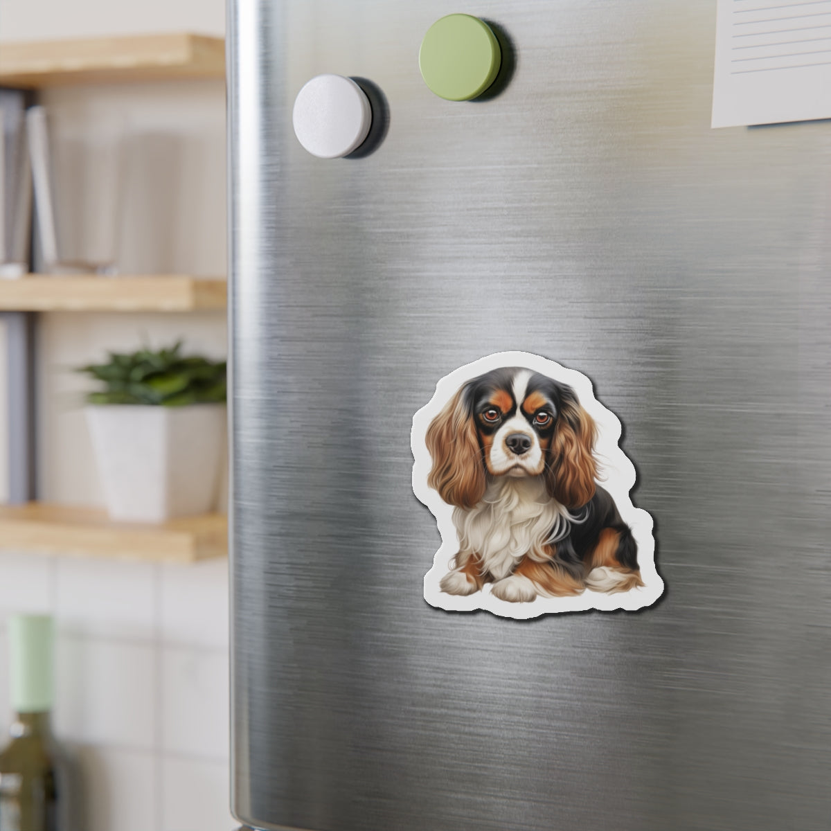 Cavalier King Charles Spaniel Magnet | Die Cut Dog Magnet | Pet Kitchen Decor