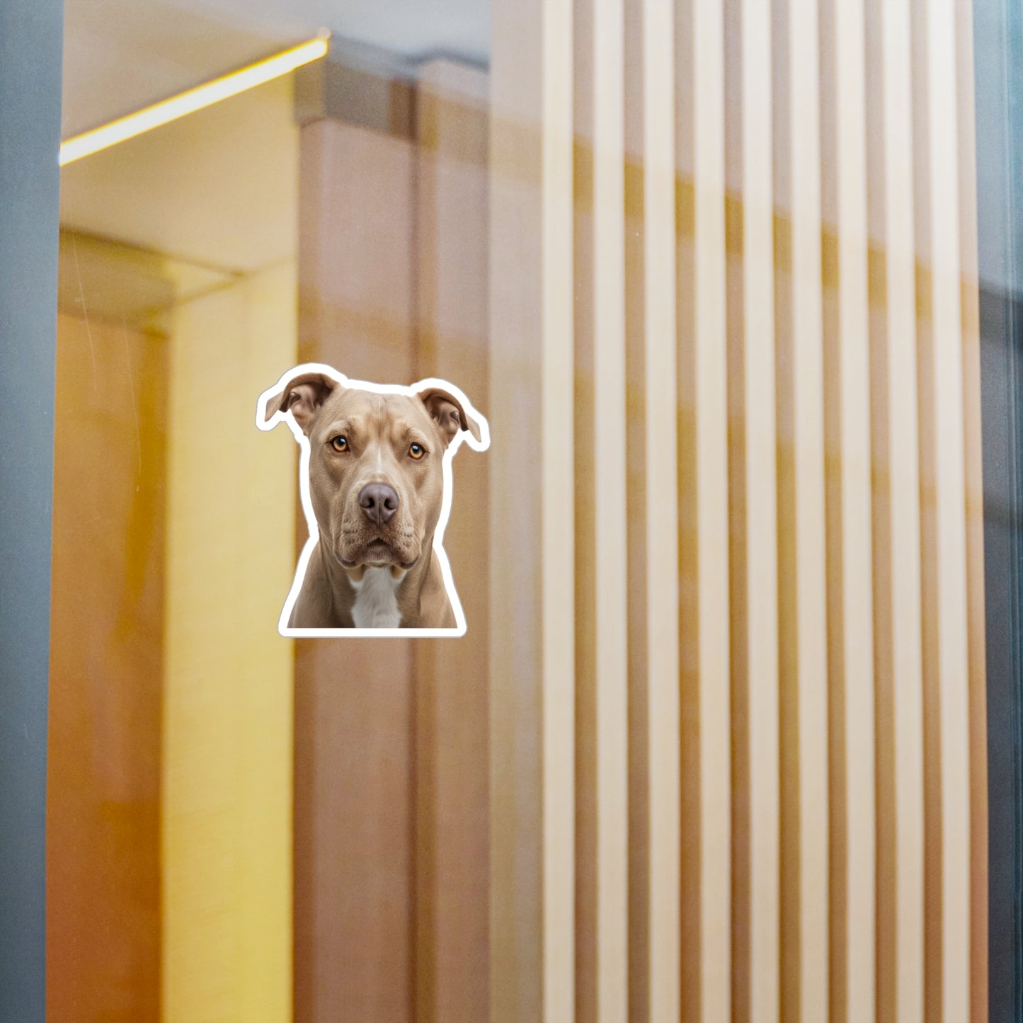 Pit Bull Decal Sticker, Dog Lover Gift, Pet Car Window Bumper, Laptop Decoration, Animal Vinyl Transfer, Cute Pitbull Mom Dad Present