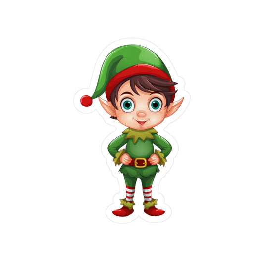 Christmas Elf Sticker - Kiss-Cut Vinyl Decals