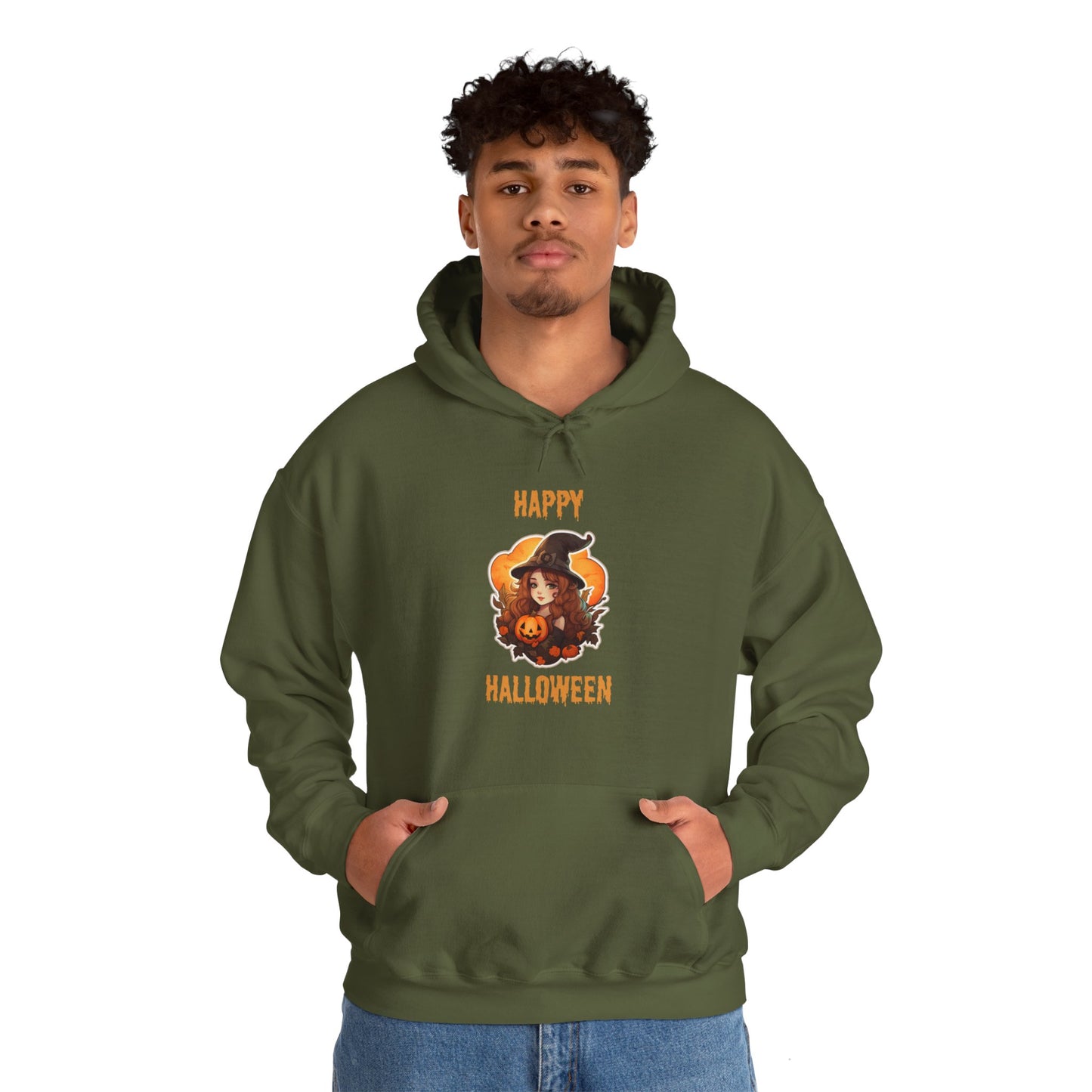 Witch Happy Halloween Unisex Heavy Blend Hooded Sweatshirt