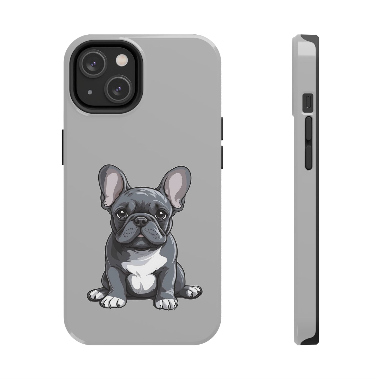 Light Grey French Bulldog Tough Phone Case