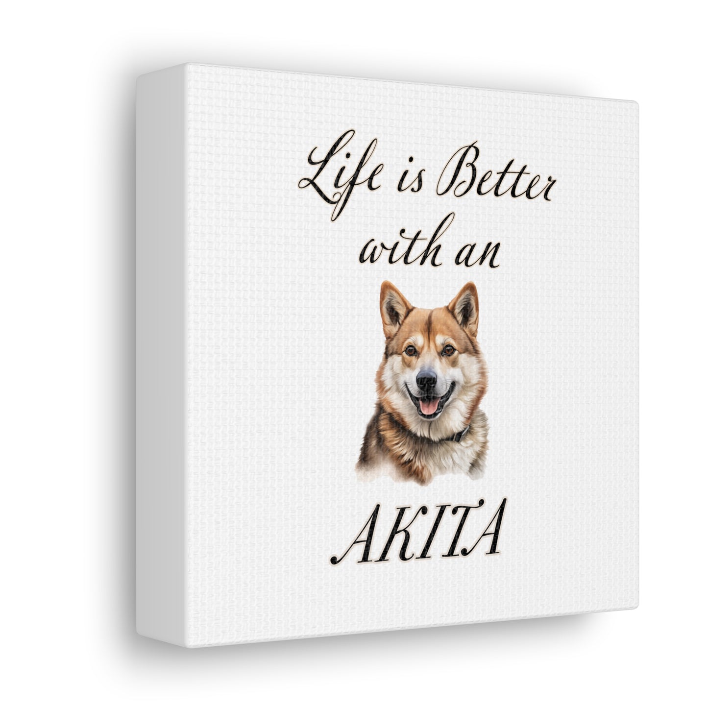Akita Art - Dog Print - Canvas Gallery Wraps