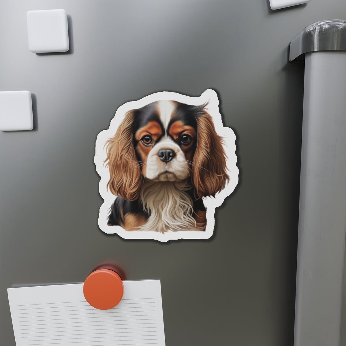 Cavalier King Charles Spaniel Magnet | Die Cut Dog Magnet | Pet Kitchen Decor