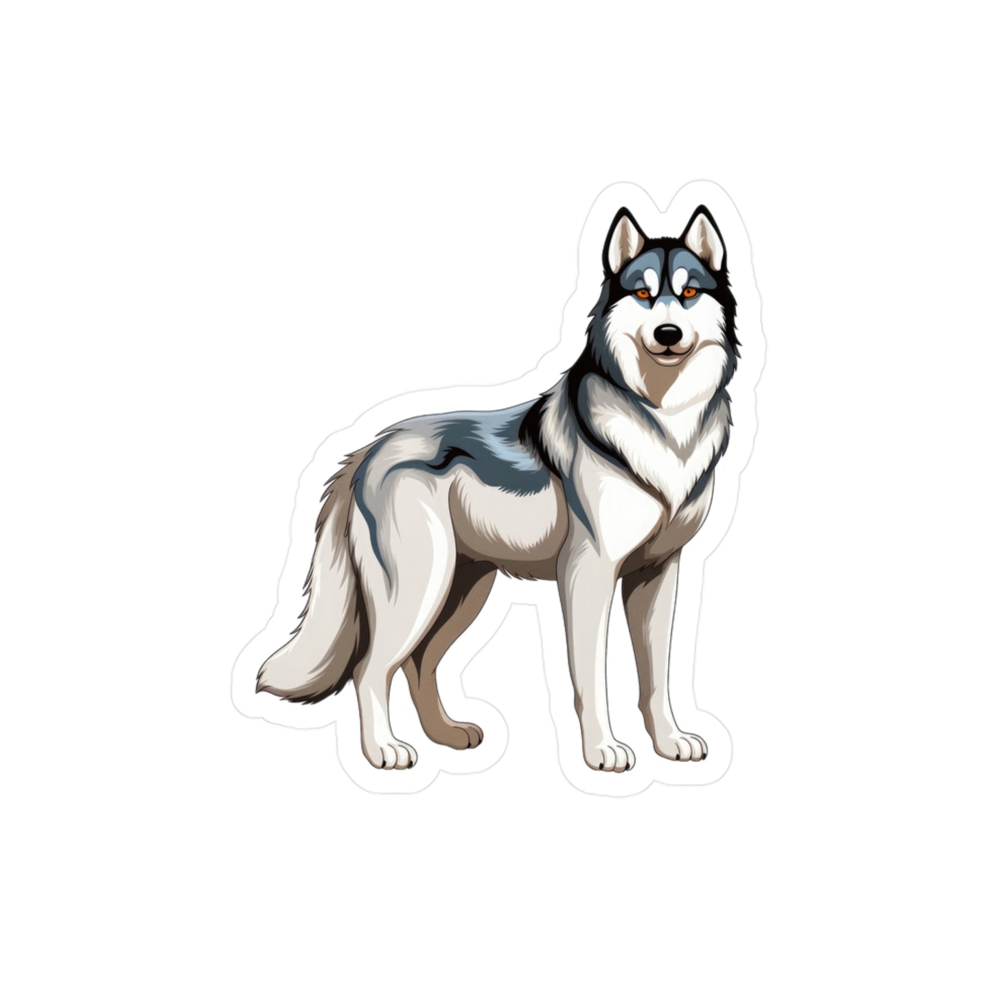 Siberian Husky Sticker - Kiss-Cut Vinyl Decals