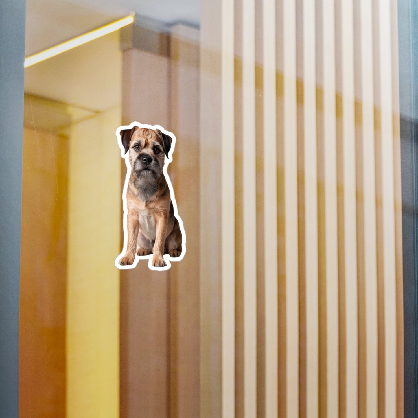 Border Terrier Kiss-Cut Vinyl Decals Stickers, Dog Lover Gift, Car Decals, Laptop Stickers, Pet Owner Gift, Animal Lover Decor