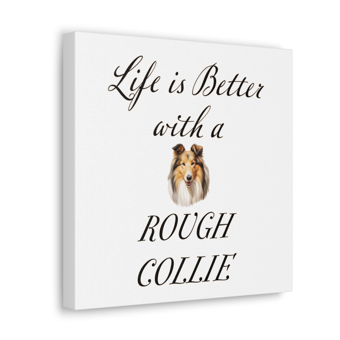 Rough Collie Art - Dog Print - Canvas Gallery Wraps