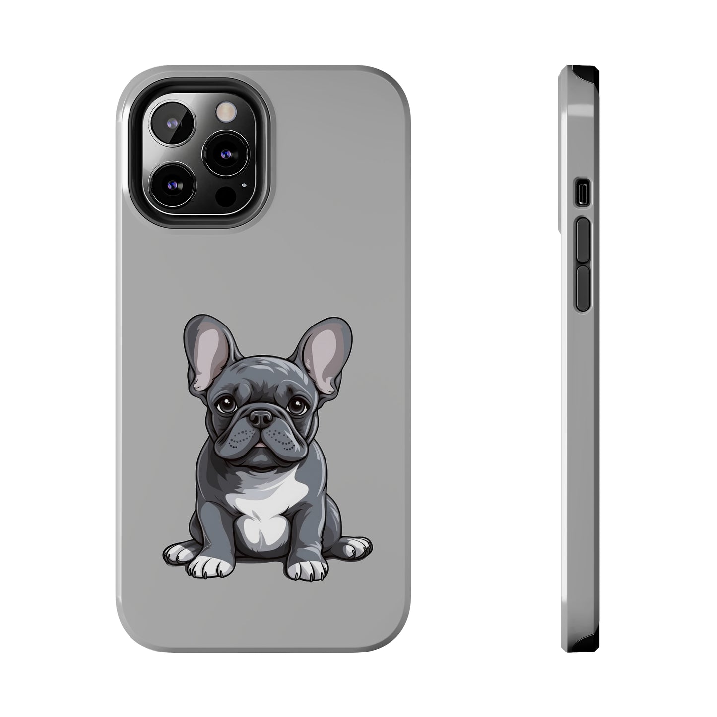 Light Grey French Bulldog Tough Phone Case
