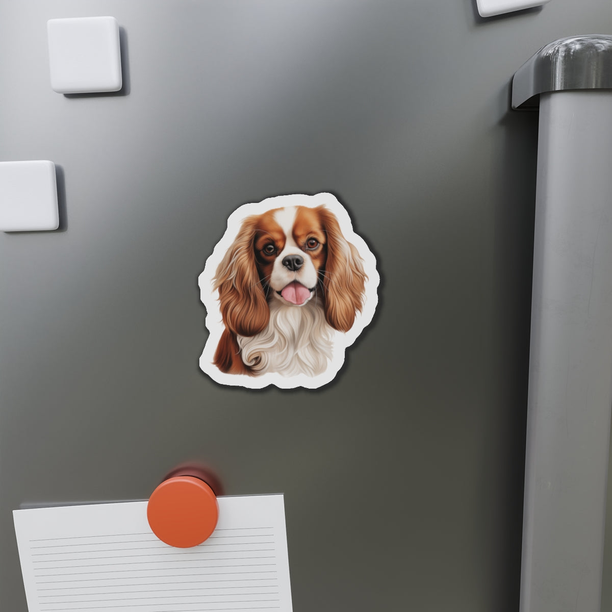 Cavalier King Charles Spaniel Magnet | Die Cut Dog Magnet | Pet Kitchen Decor