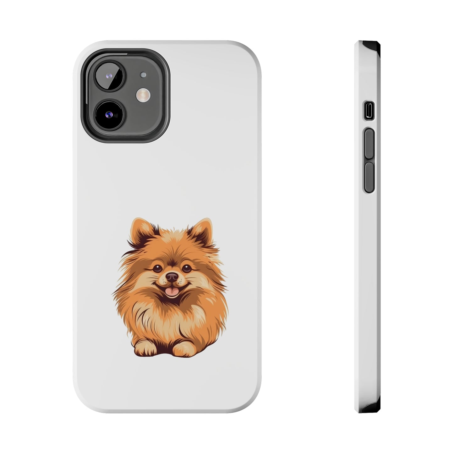 White Pomeranian Tough Phone Case
