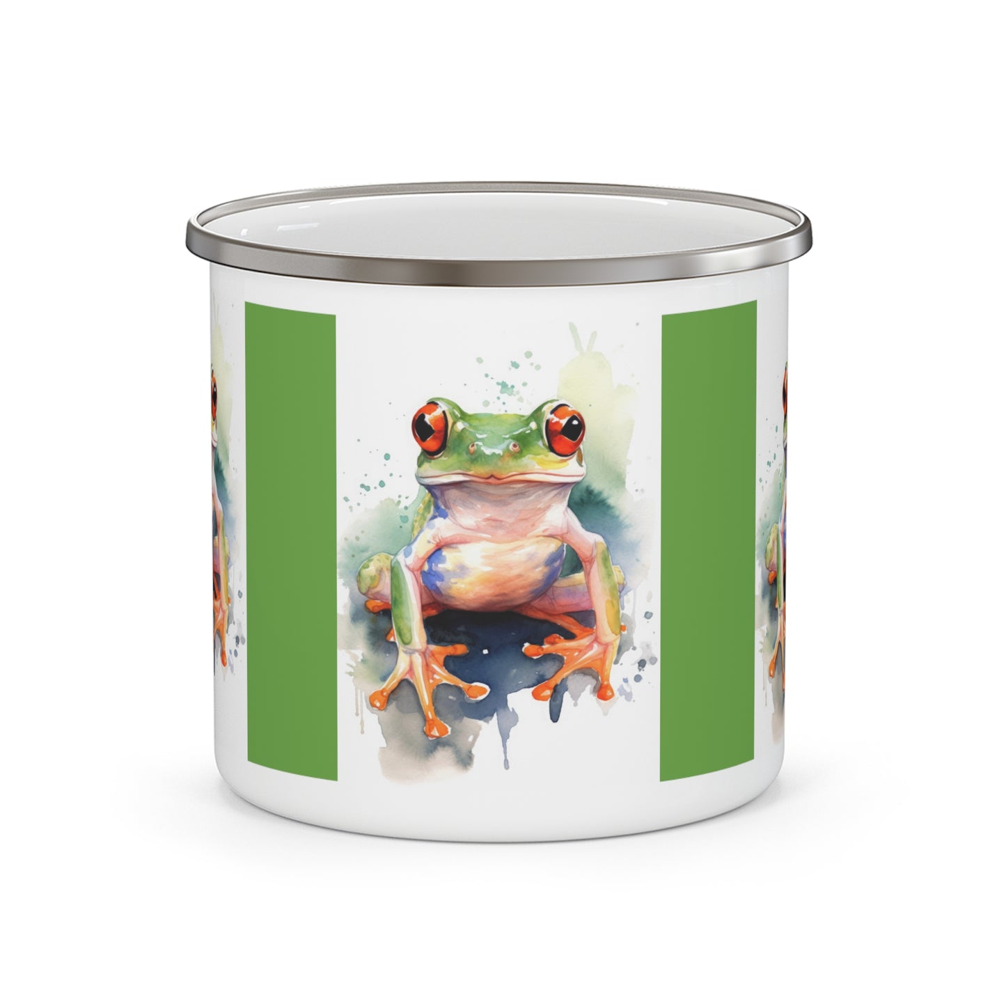 Frog Enamel Camping Mug