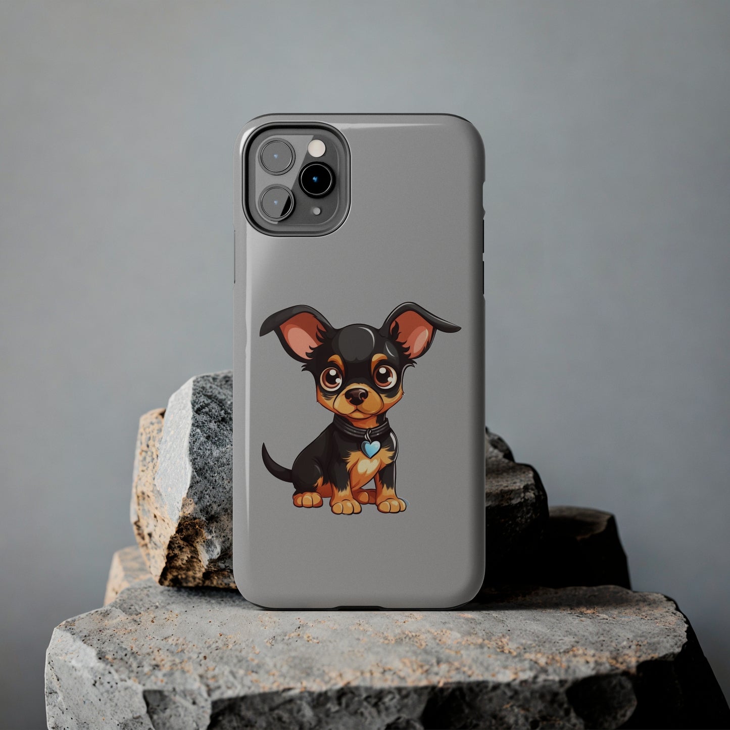 Light Grey Chihuahua Tough Phone Case
