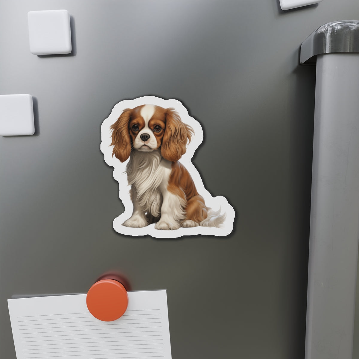 Cavalier King Charles Spaniel Magnet | Die Cut Dog Magnet | Pet Kitchen Decor