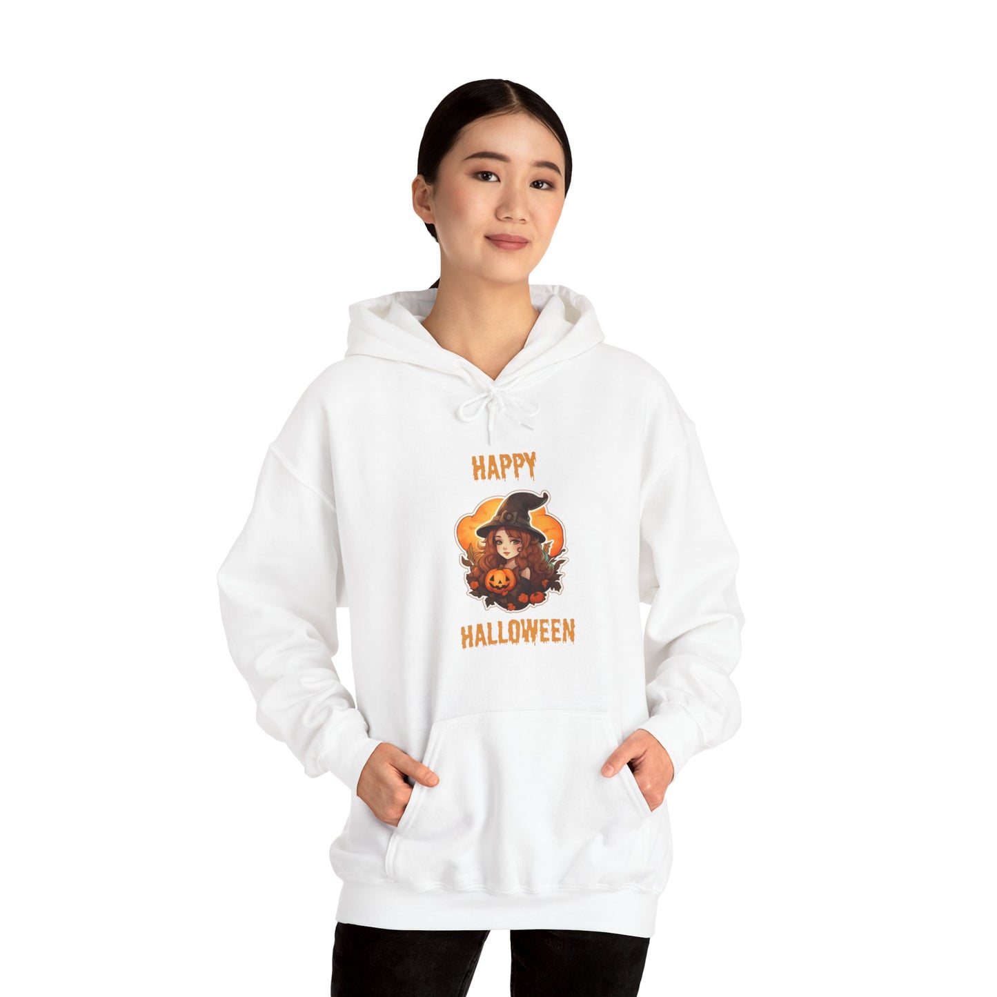 Witch Happy Halloween Unisex Heavy Blend Hooded Sweatshirt