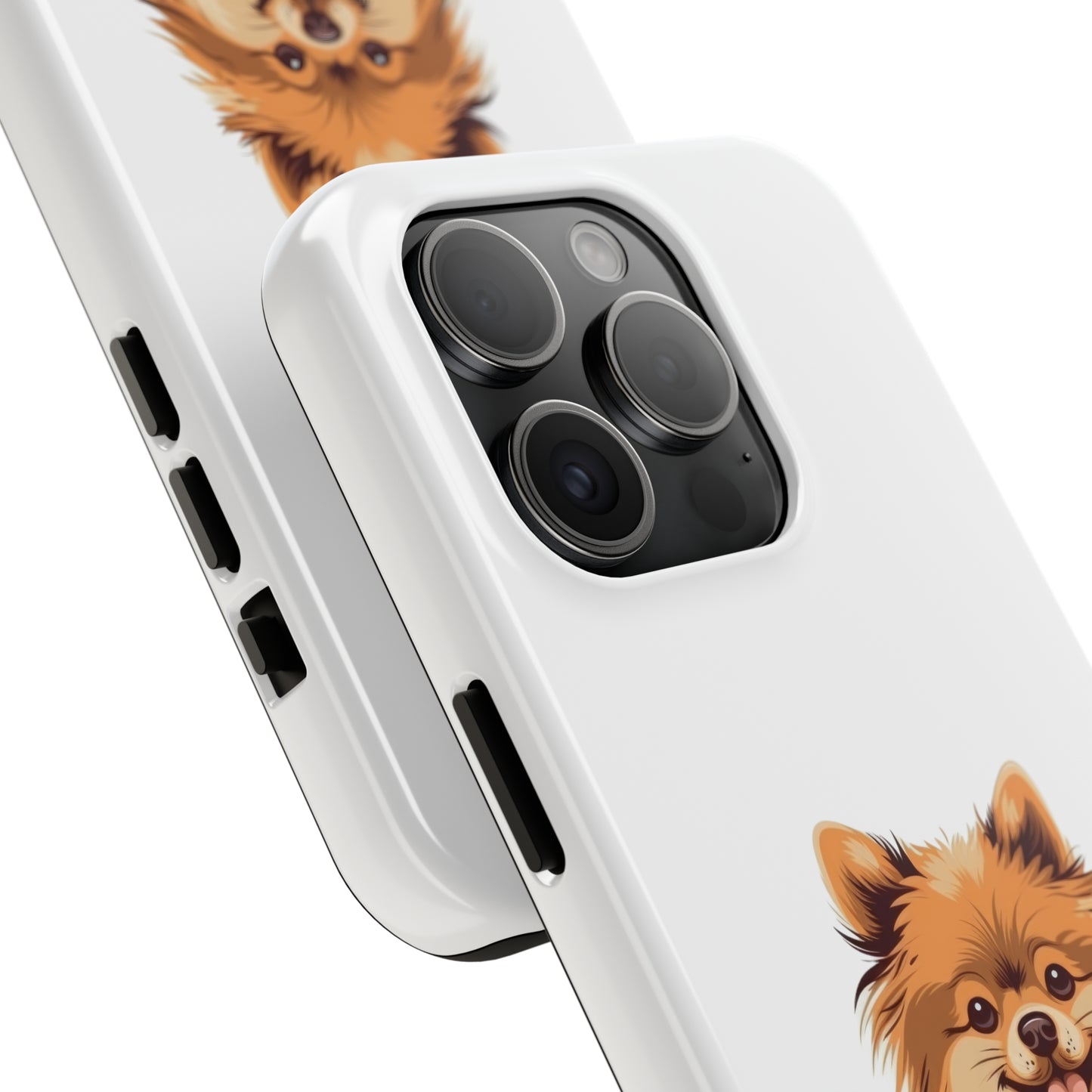 White Pomeranian Tough Phone Case