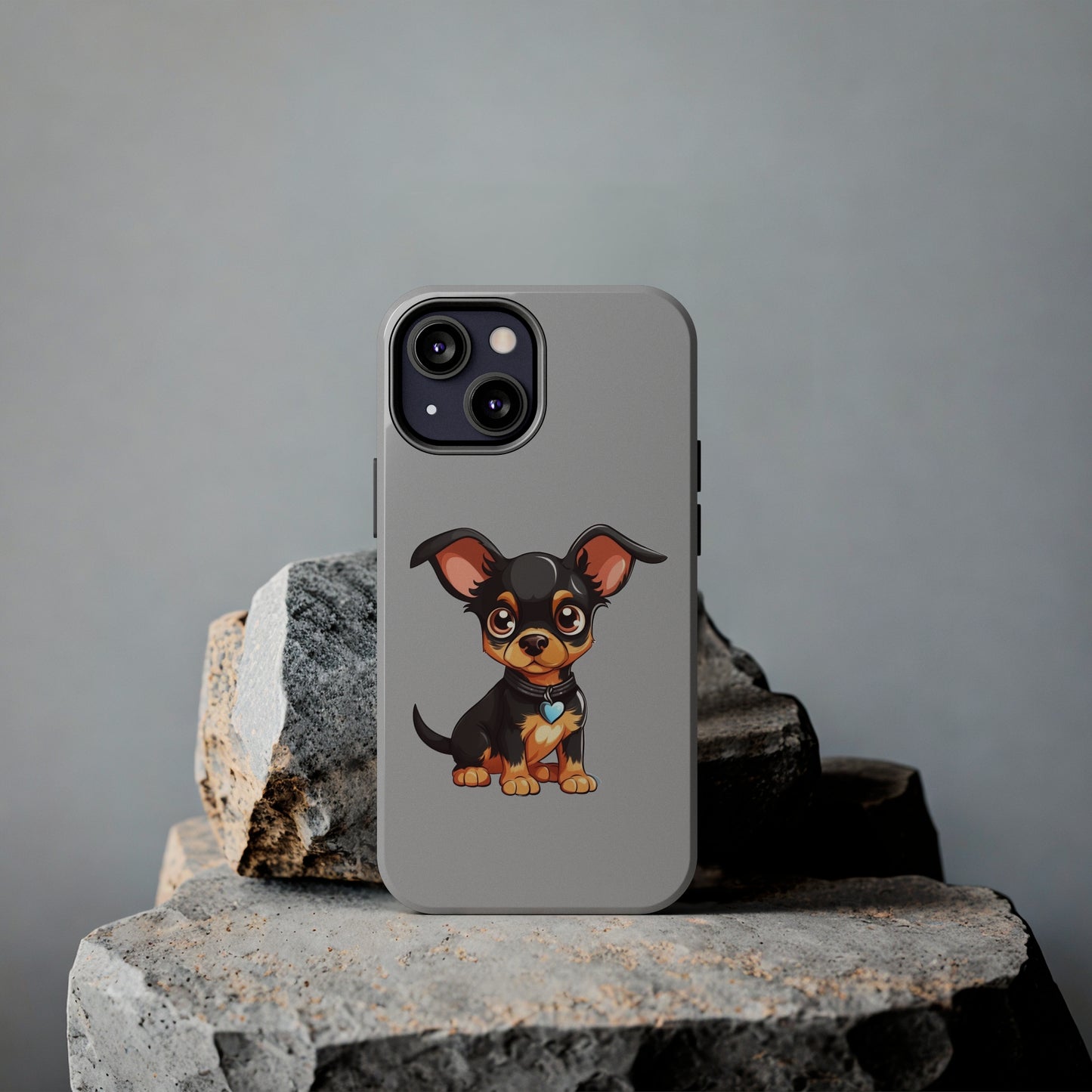 Light Grey Chihuahua Tough Phone Case