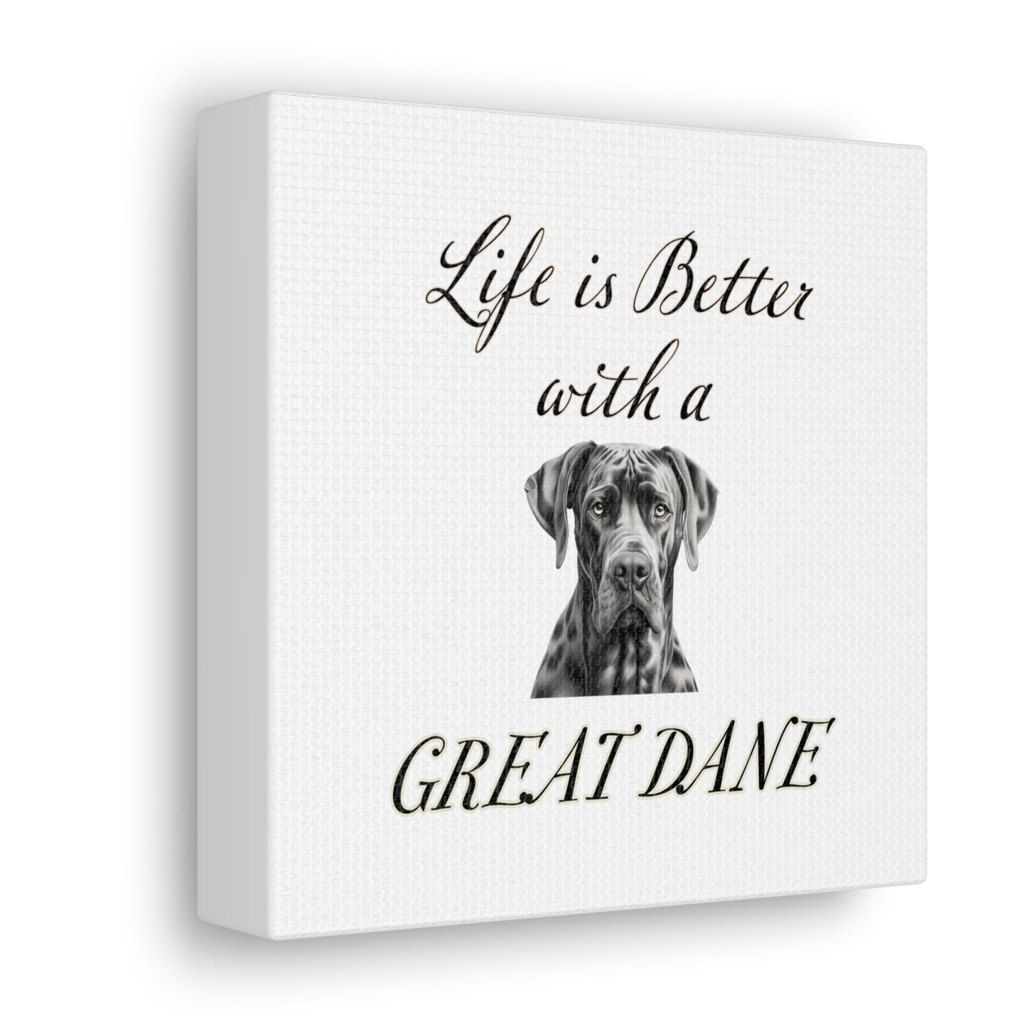 Great Dane Art - Dog Print - Canvas Gallery Wraps