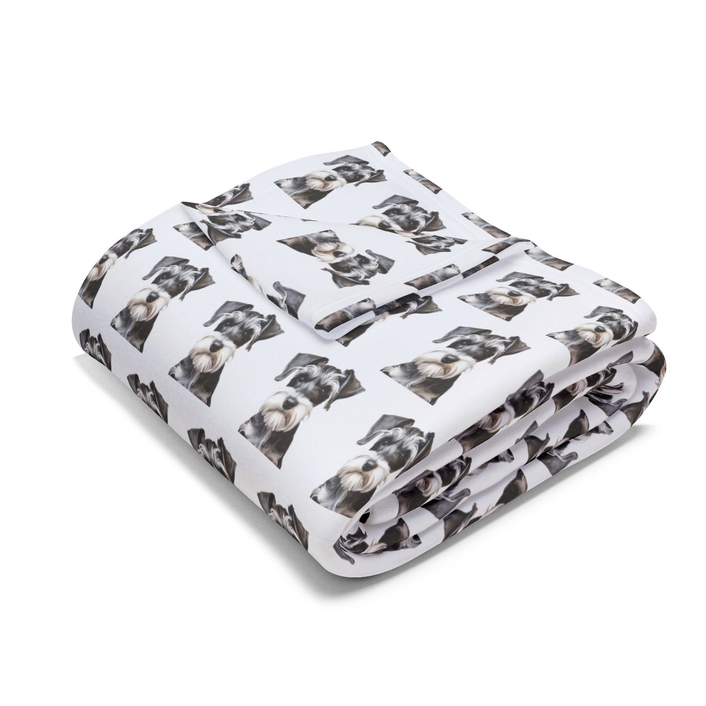 Schnauzer Blanket - Arctic Fleece Dog Throw - Gift for Dog Mom - Pet Decor