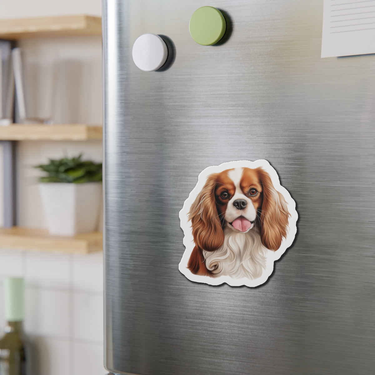 Cavalier King Charles Spaniel Magnet | Die Cut Dog Magnet | Pet Kitchen Decor