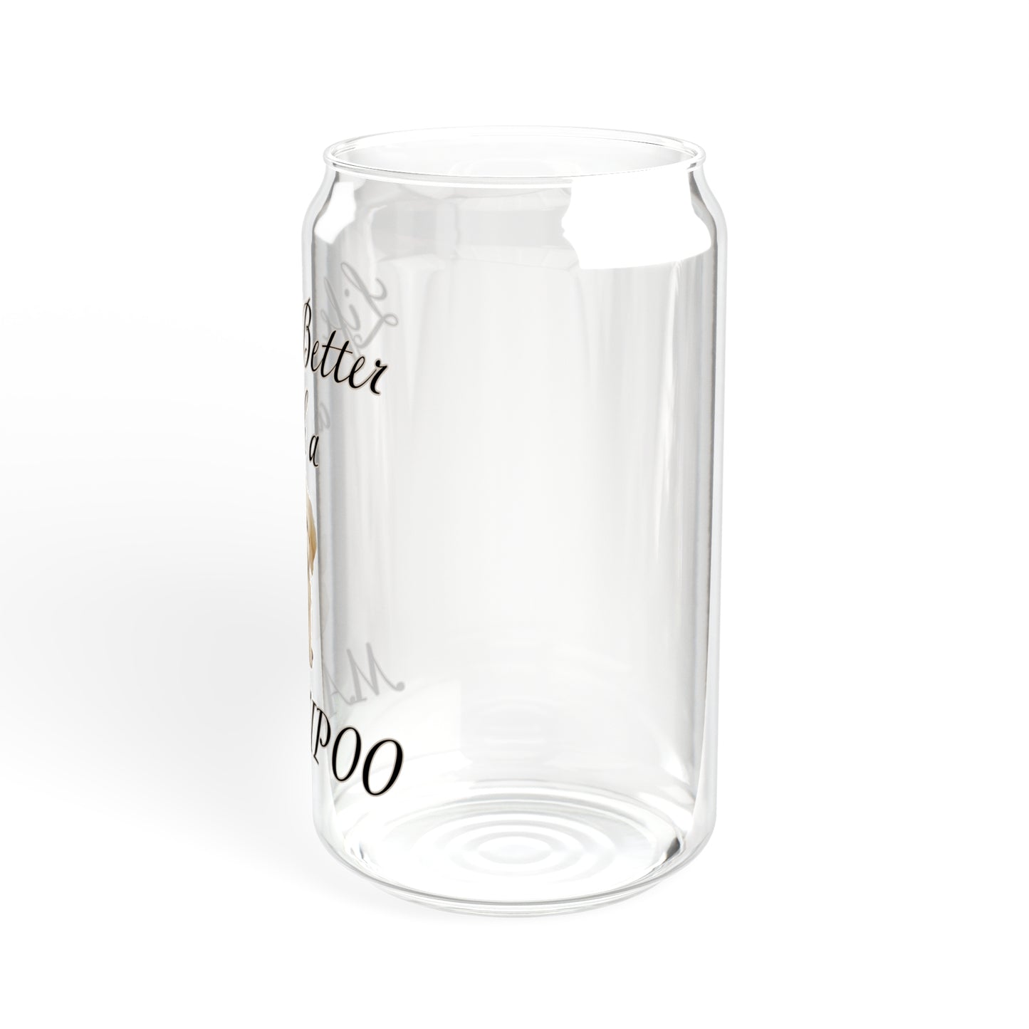 Maltipoo Sipper Glass, 16oz