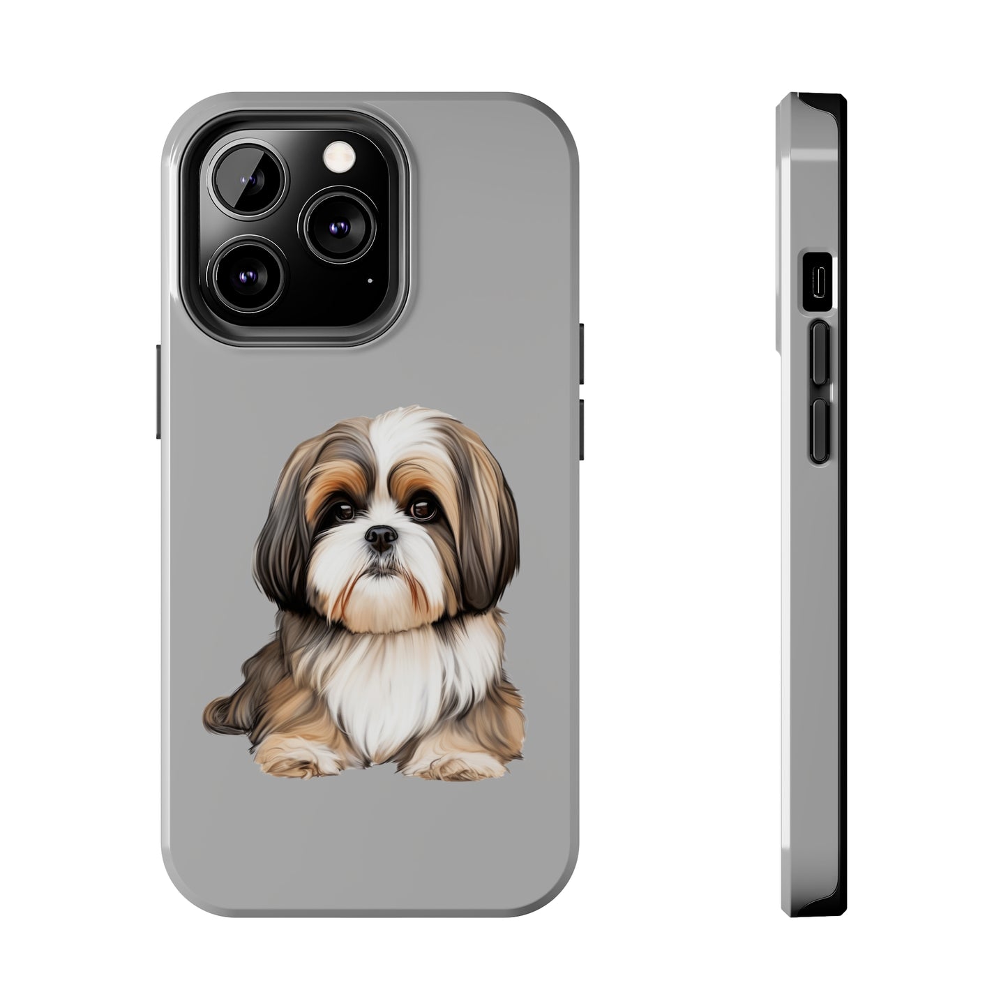 Light Grey Shih Tzu Tough Phone Case